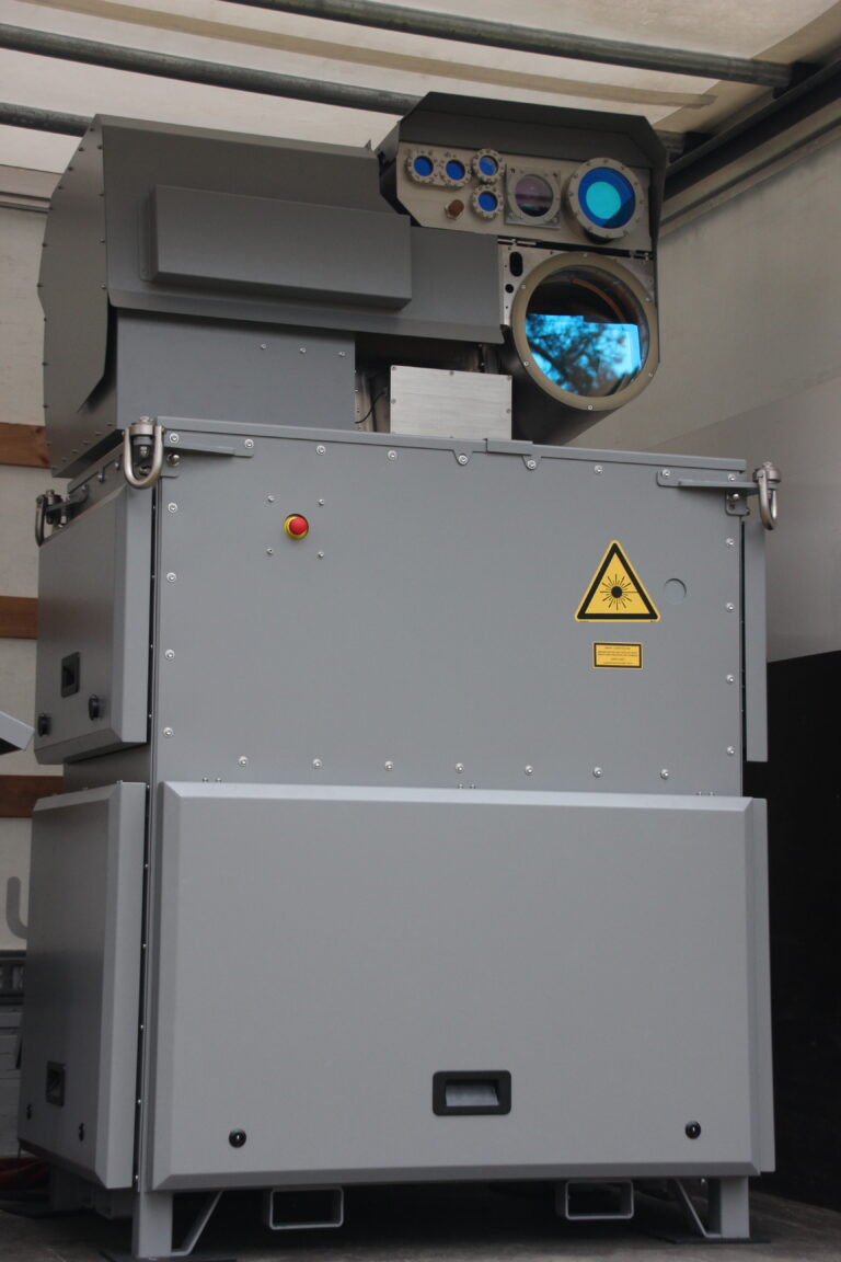 INLEAP Photonics’ laser-based drone defence system INLEAP® FASTLIGHT® SHIELD.